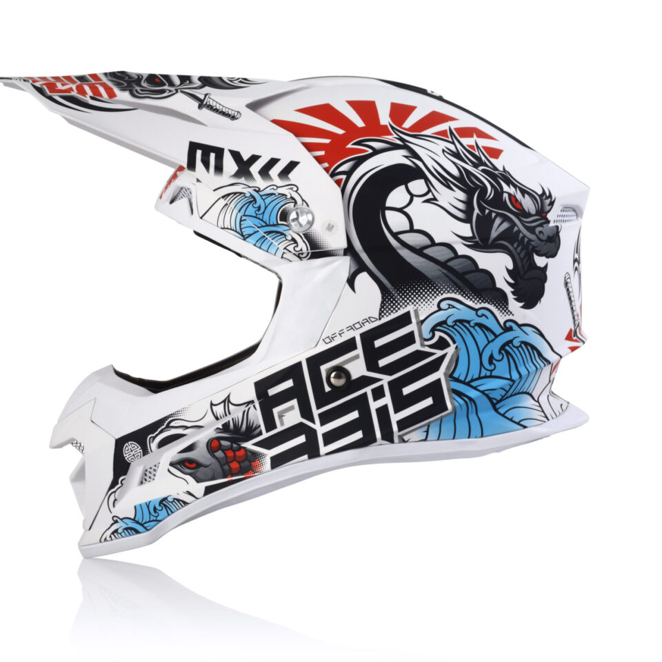 ACERBIS PROFILE 4 OFF ROAD HELMET Blue Red White 0022821.034.064