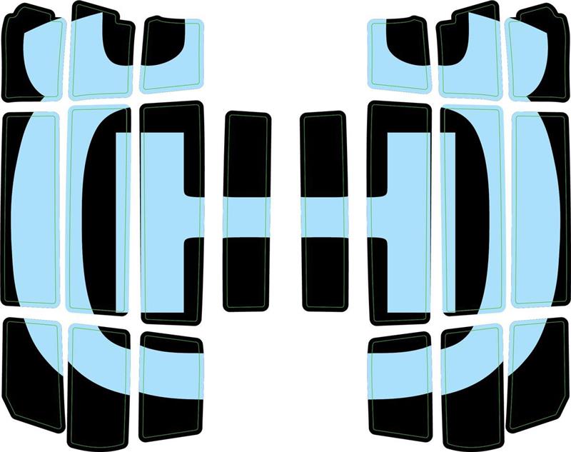 Radiator protection grille sticker kit